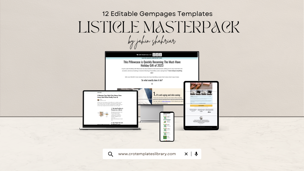 12 Gempages Listicle Templates