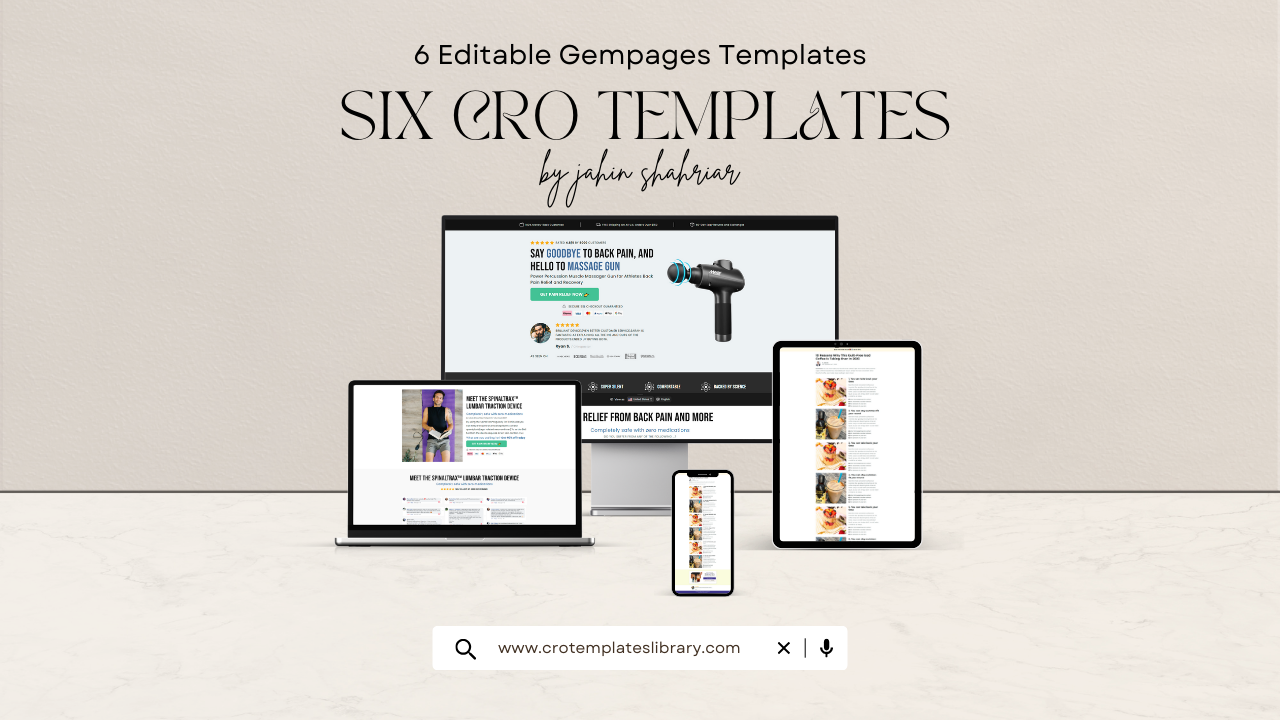 6 Conversion Optimized Gempages Templates