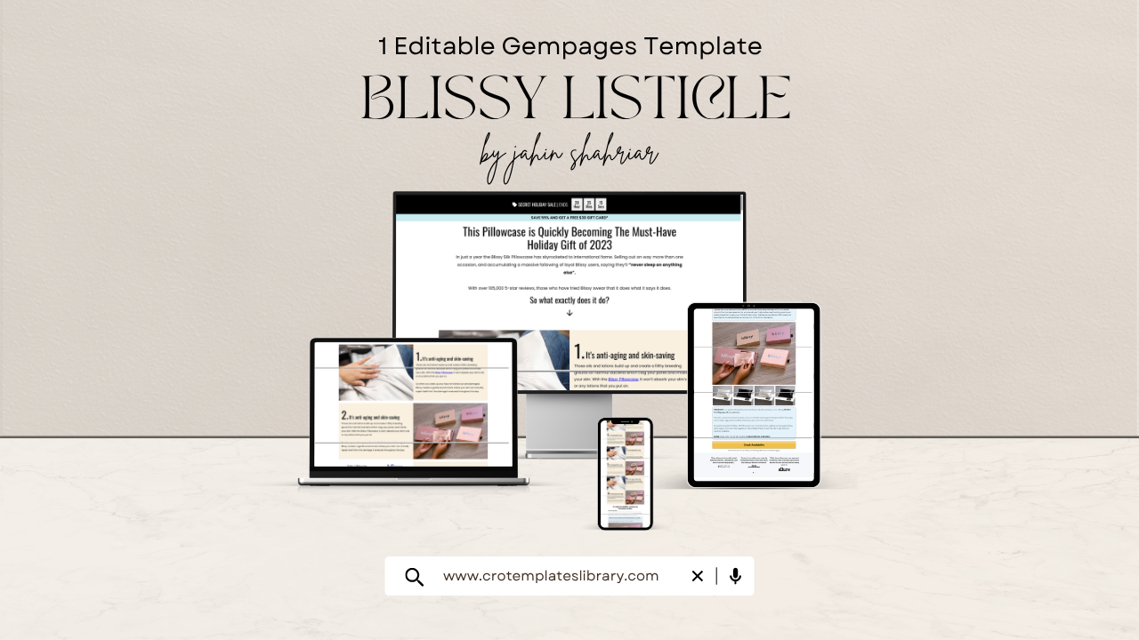 Blissy Shopify Listicle Template (Gempages Listicle Template)