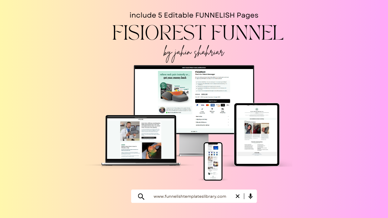 FisioRest Neck Massager Funnelish Templates