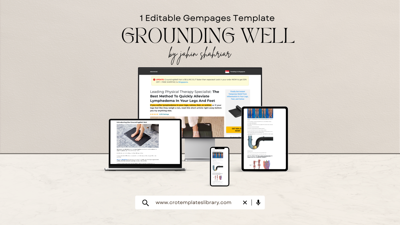 GroundingWell Gempages Advertorial Template