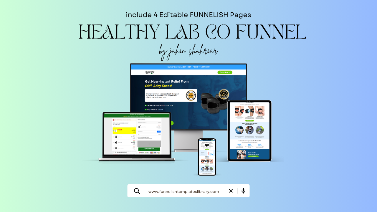 Healthy Lab Co Funnelish Templates