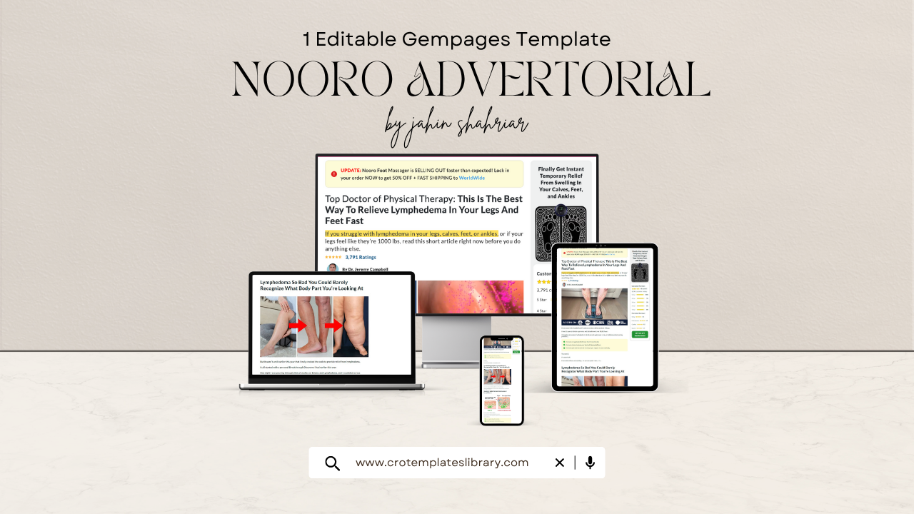Nooro Gempages Advertorial Template