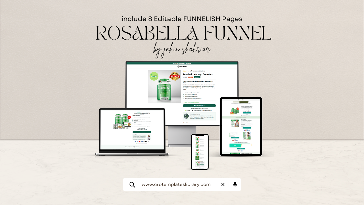 Try Rosabella Funnelish Templates 👉 Rosabella Moringa Capsules Funnelish Templates