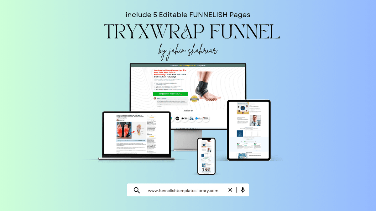 TryXWrap Foot Wrap Funnelish Templates