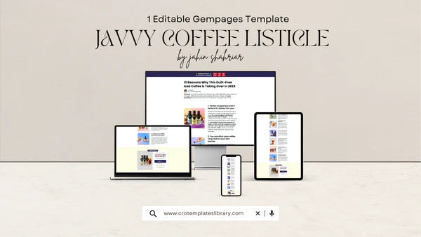 10 Reasons Shopify Listicle Template