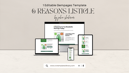 6 Reasons Gempages Listicle Template