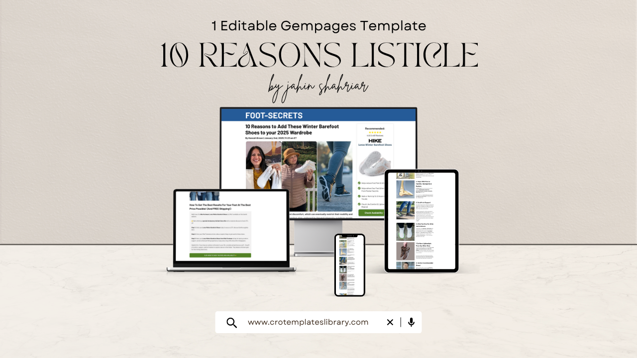 Hike Barefoot Shoes Shopify Listicle Template