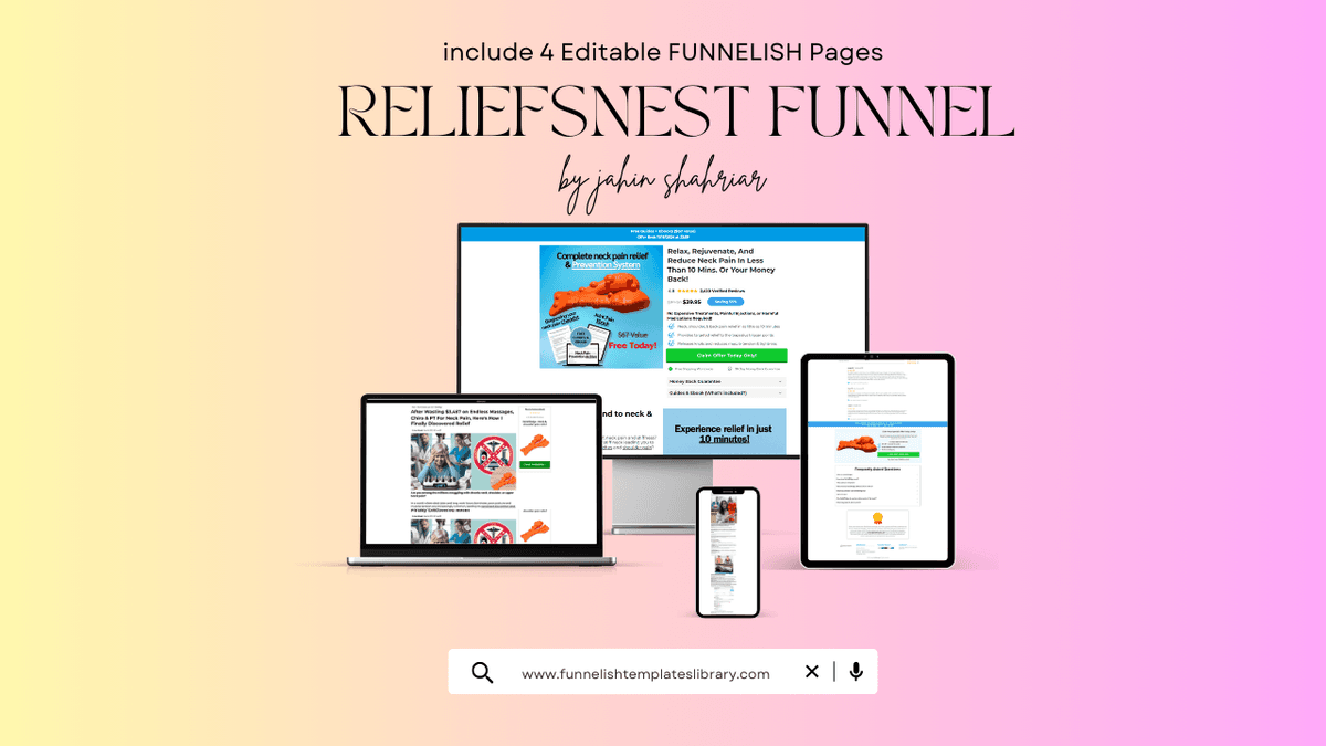 ReliefsNests ReliefRidge Funnelish Templates