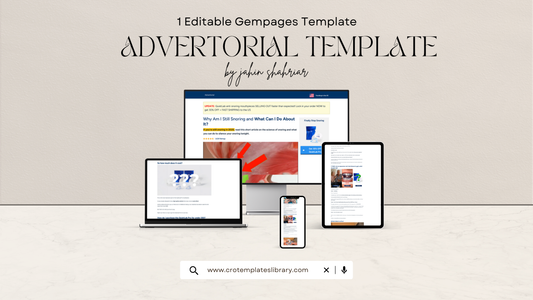 1 Shopify Advertorial Template