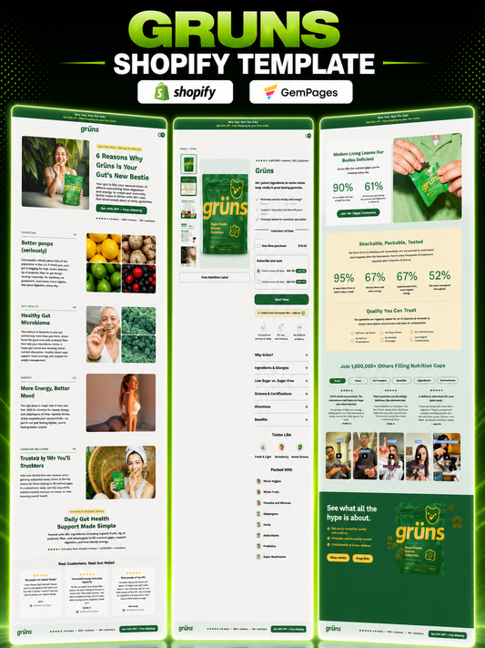 Shopify Supplement Store Template